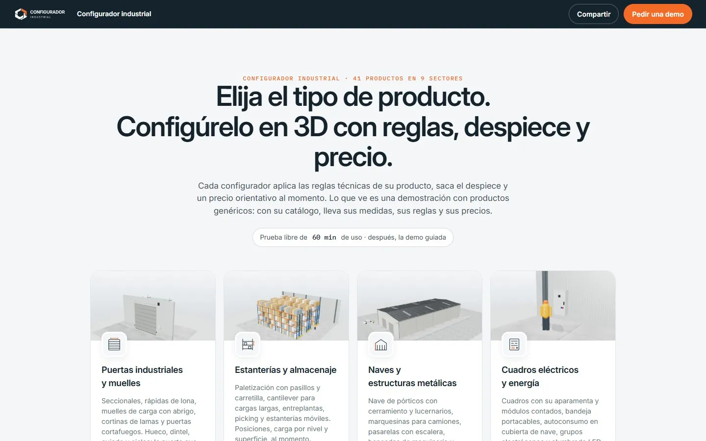 Configuradores para cada tipo de fabricante