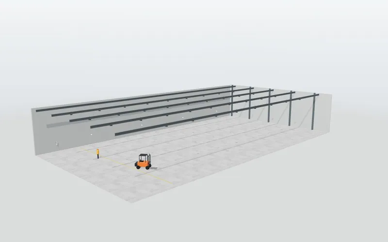 Alumbrado LED de nave industrial