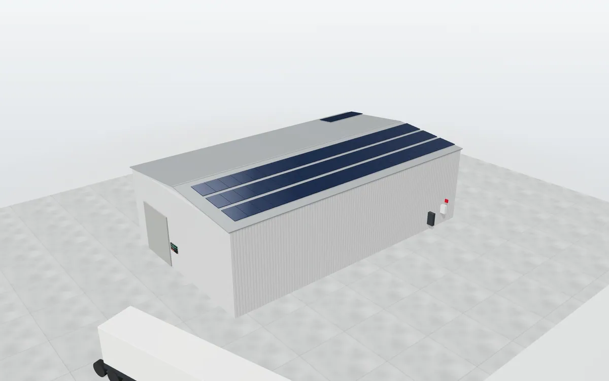 Autoconsumo fotovoltaico en cubierta de nave · Taller pequeño