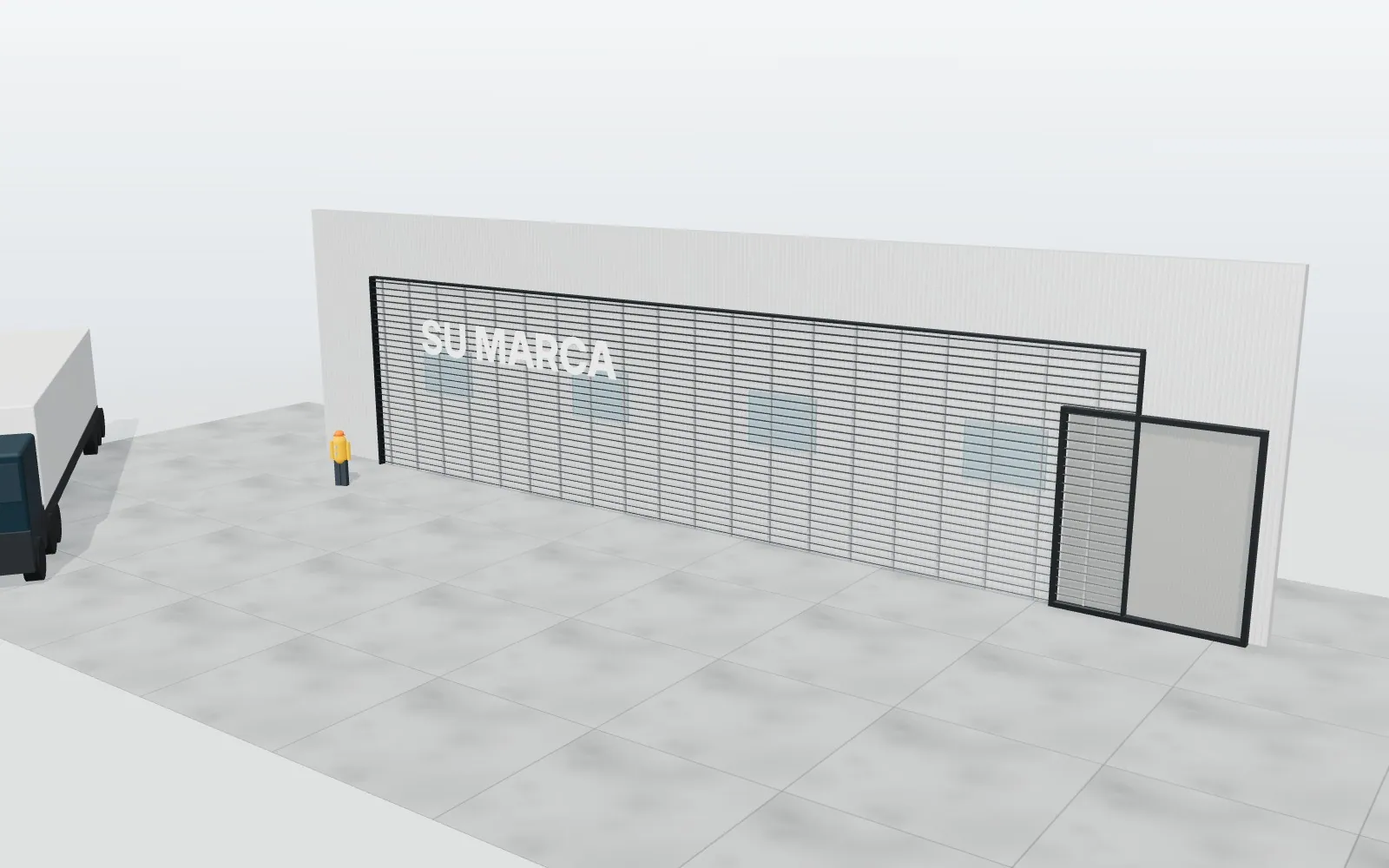 Celosía de lamas para fachada