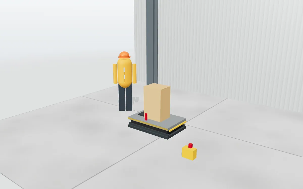 Mesa elevadora de tijera · Puesto ergonómico