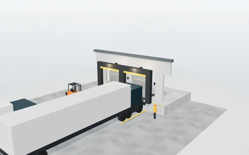 Muelle de carga completo