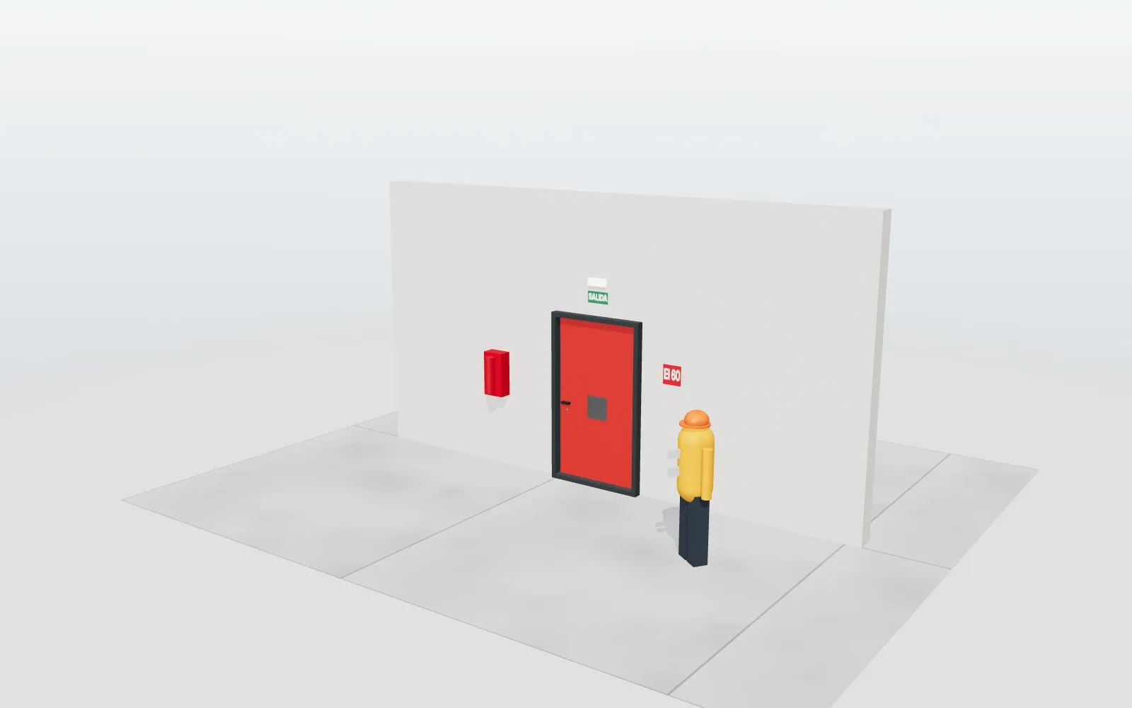 Puerta cortafuegos y de seguridad