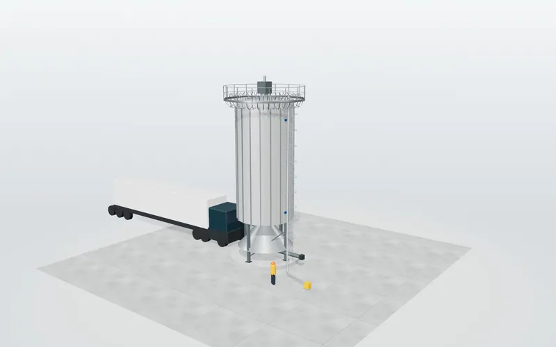 Depósitos, silos y proceso